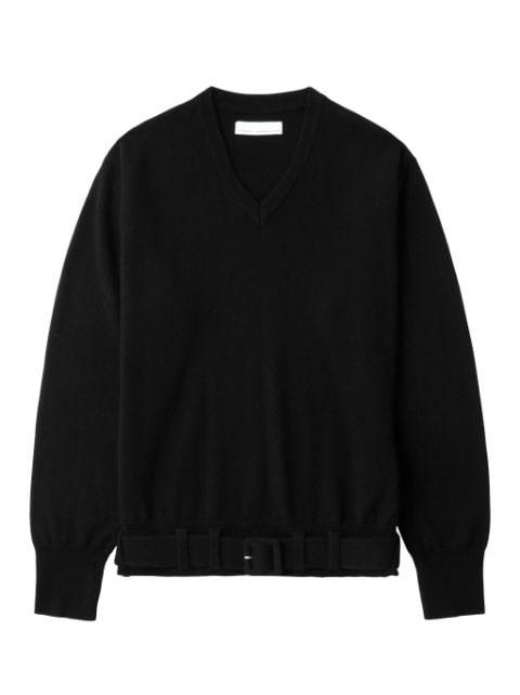 belted sweater by RANDOM IDENTITIES