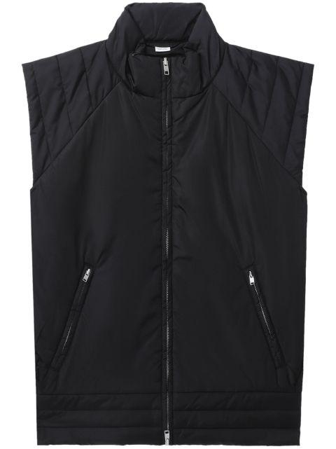 cap-sleeved zipped gilet by RANDOM IDENTITIES