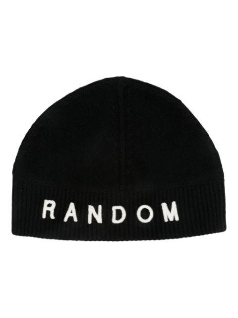 embroidered-logo wool-blend beanie by RANDOM IDENTITIES