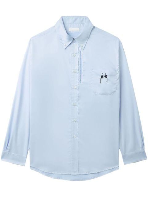 graphic-print cotton shirt by RANDOM IDENTITIES