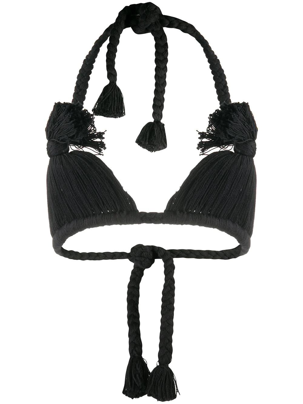 rope trim bikini top by RANDOM IDENTITIES