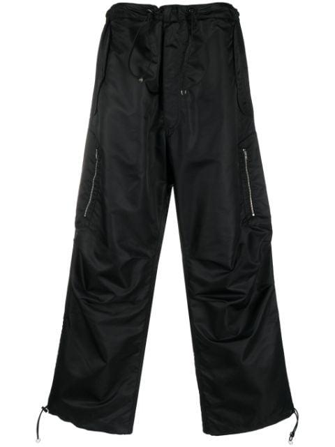 satin-finish straight trousers by RANDOM IDENTITIES