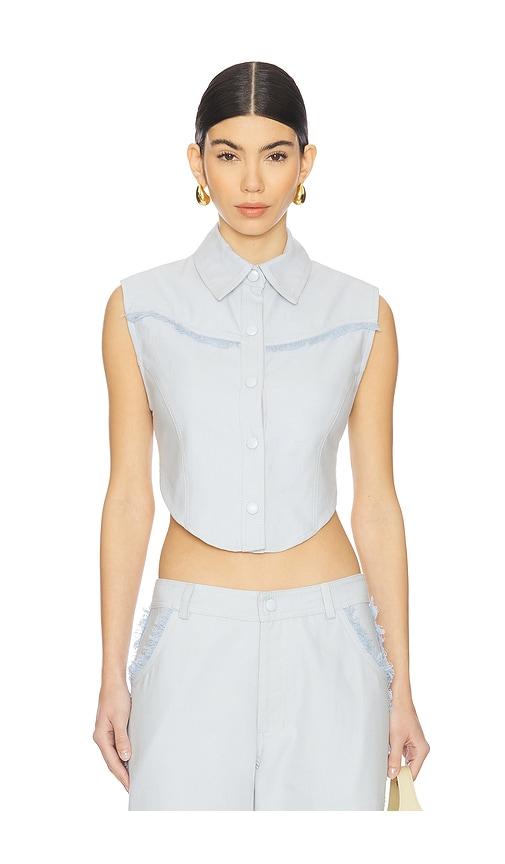 Rangel Antonella Top in Baby Blue by RANGEL