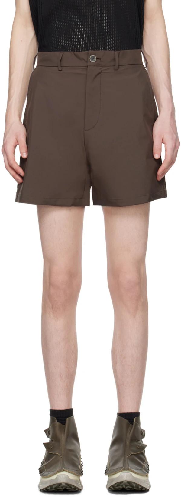 Brown Stufur Shorts by RANRA