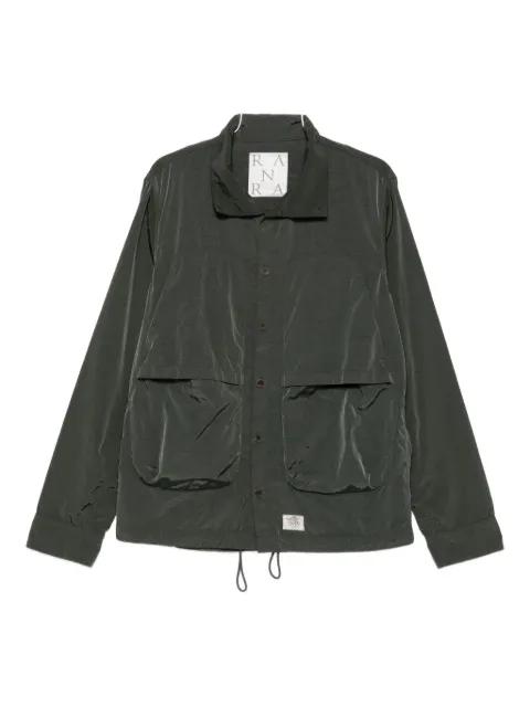 button-fastening patch-pocket shirt jacket by RANRA
