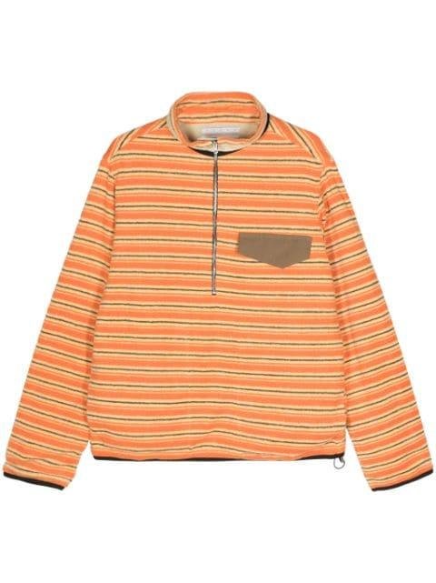 striped half-zip sweatshirt by RANRA
