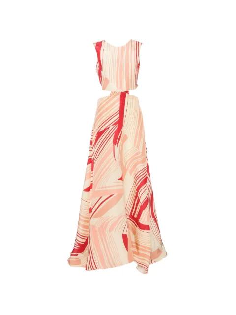 Bali abstract-print cutout maxi dress by RAQUEL DINIZ