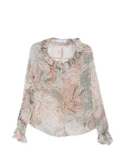 Kate print-detail ruffled blouse by RAQUEL DINIZ