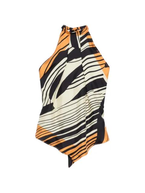 Lea halterneck striped top by RAQUEL DINIZ