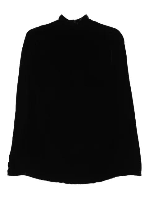 Palmas velvet high-neck cape by RAQUEL DINIZ