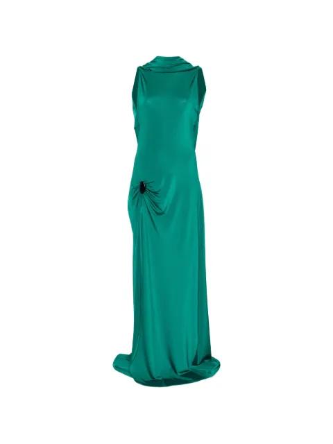 cowl detail dress by RAQUEL DINIZ