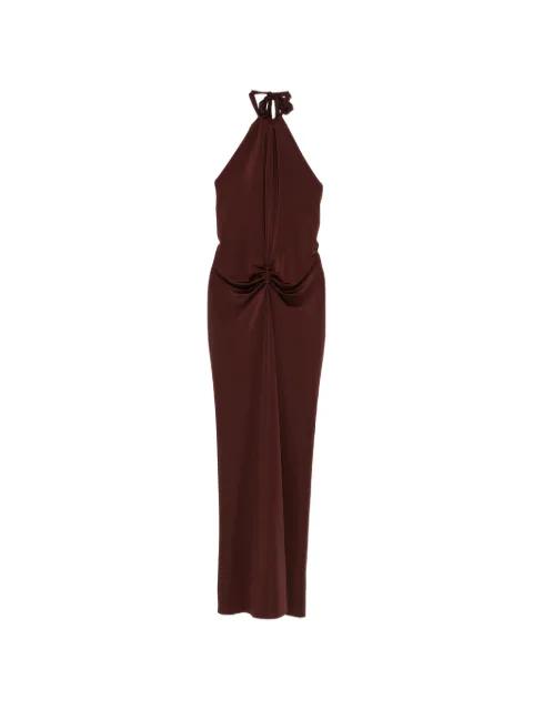 gathered halter dress by RAQUEL DINIZ