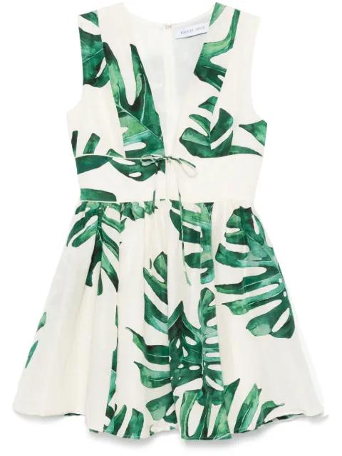 leaf-print dress by RAQUEL DINIZ
