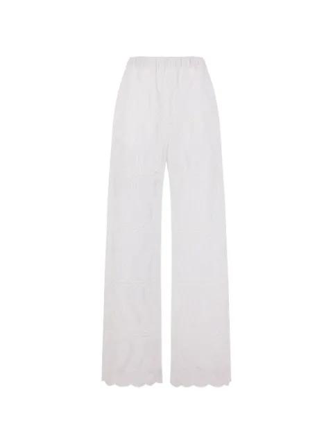 paisley lace trousers by RAQUEL DINIZ