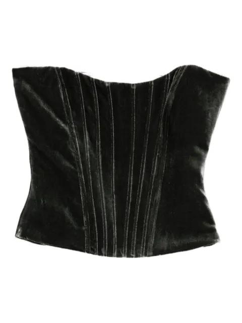 velvet corset by RAQUEL DINIZ