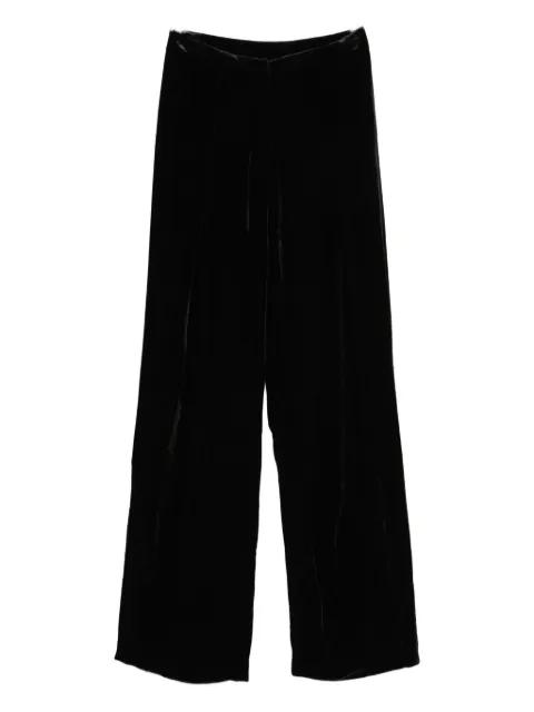 wide-leg velvet trousers by RAQUEL DINIZ