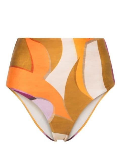 x Lenny Niemeyer abstract-print bikini bottom by RAQUEL DINIZ