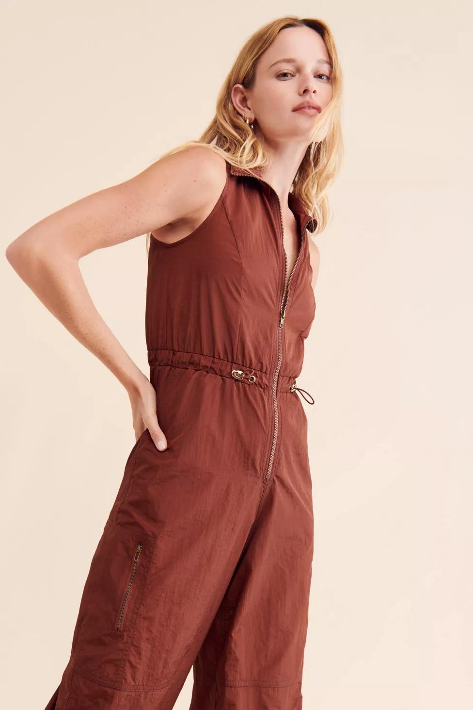 Rare London Balloon Sleeveless Jumpsuit by RARE LONDON Rare London Balloon Sleeveless Jumpsuit by RARE LONDON
