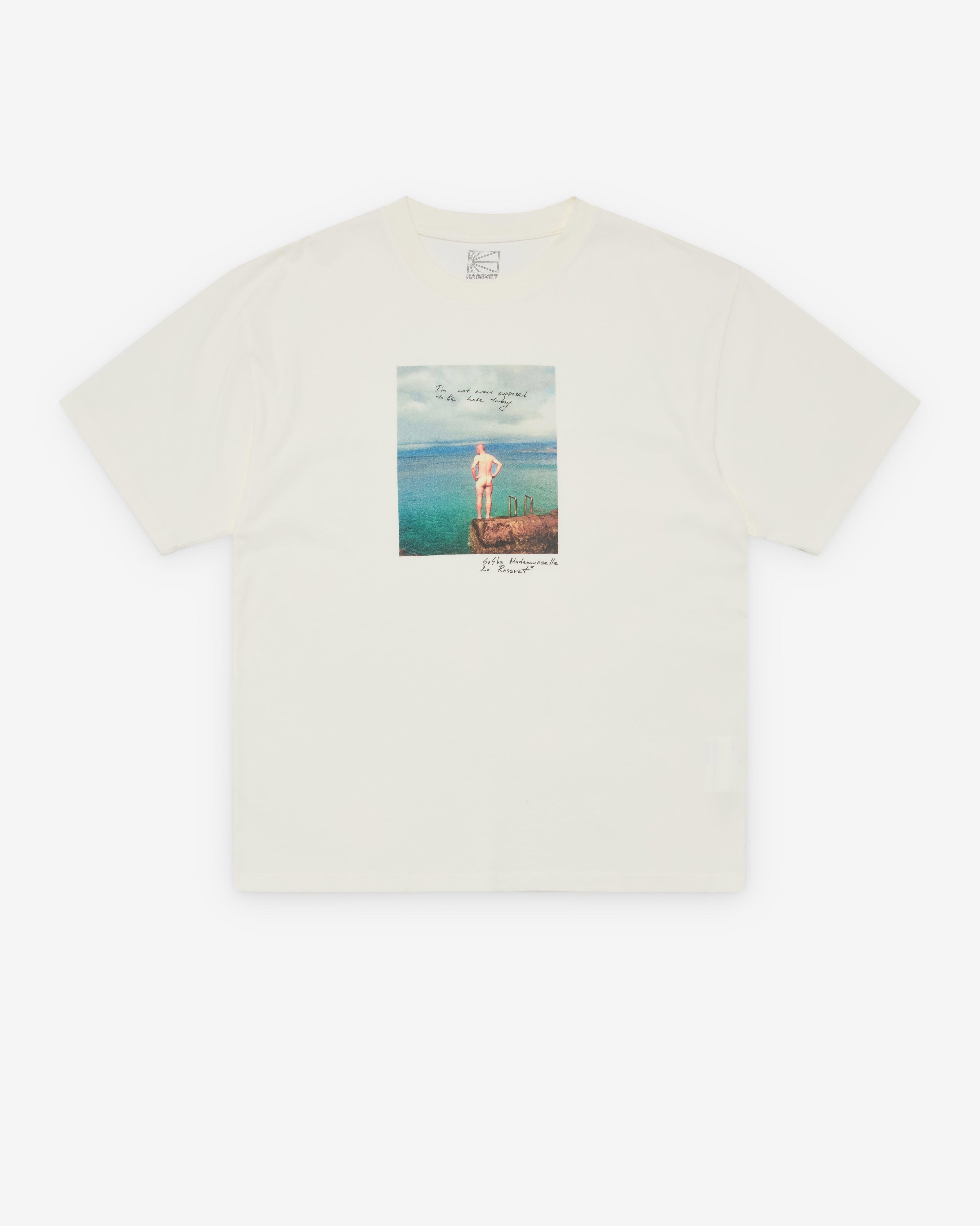RASSVET - Men's Pov Tee Shirt Knit - (White) by RASSVET