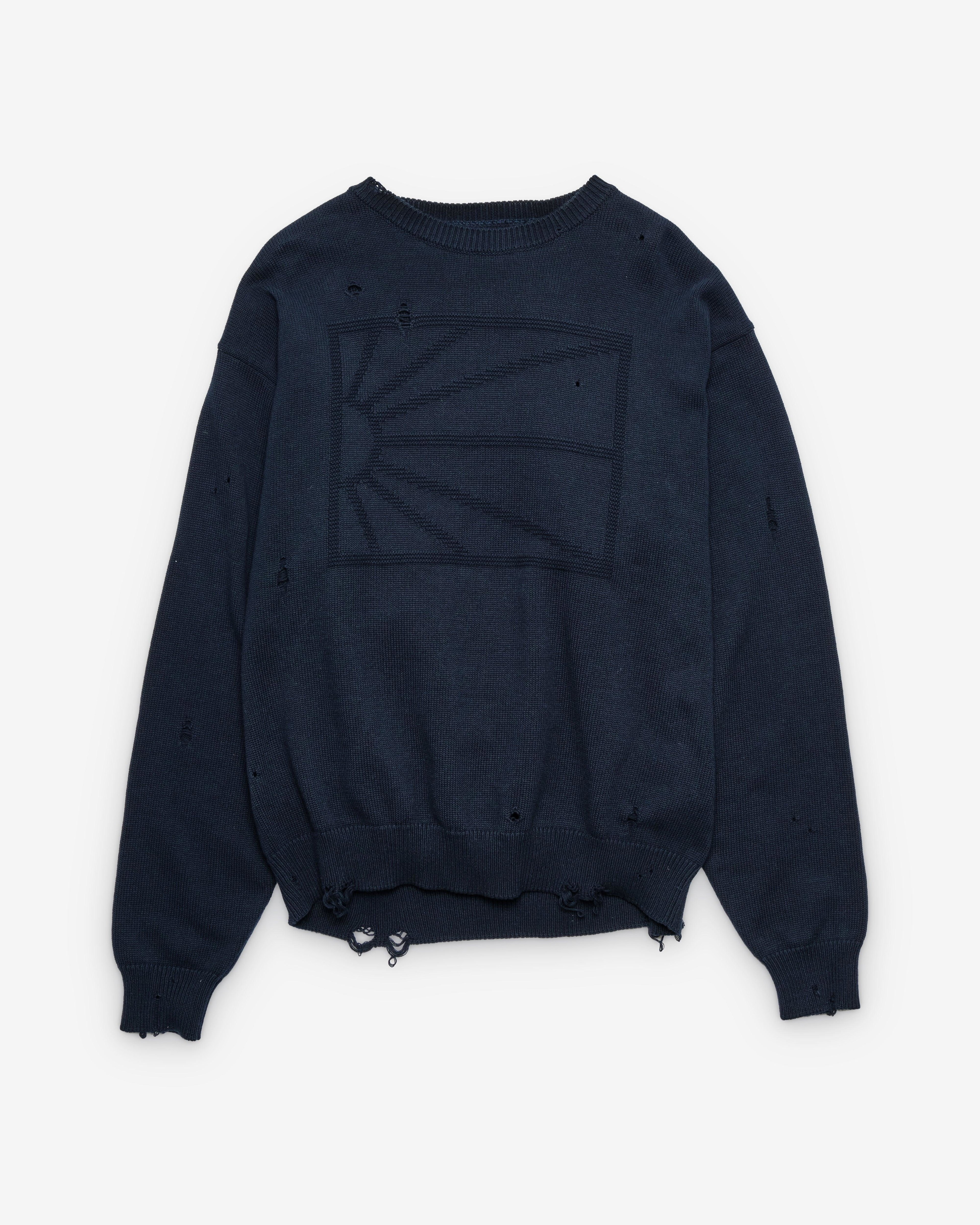 Rassvet - Men's Statement Sweater - (Dark Navy) by RASSVET