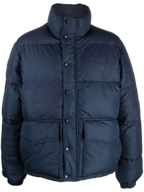 embroidered-logo puffer jacket by RASSVET