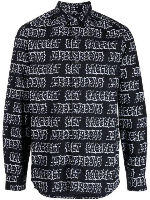graphic-print button-up shirt by RASSVET