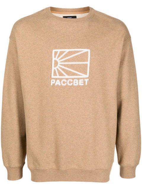 logo-motif cotton sweatshirt by RASSVET