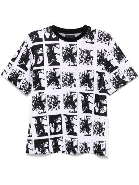 patterned-jacquard T-shirt by RASSVET