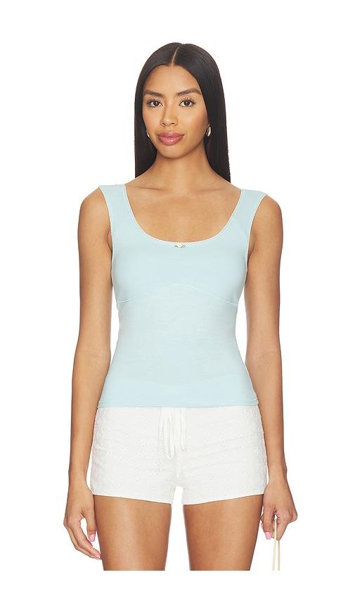 RAT BOI Romantic Top in Baby Blue by RAT BOI