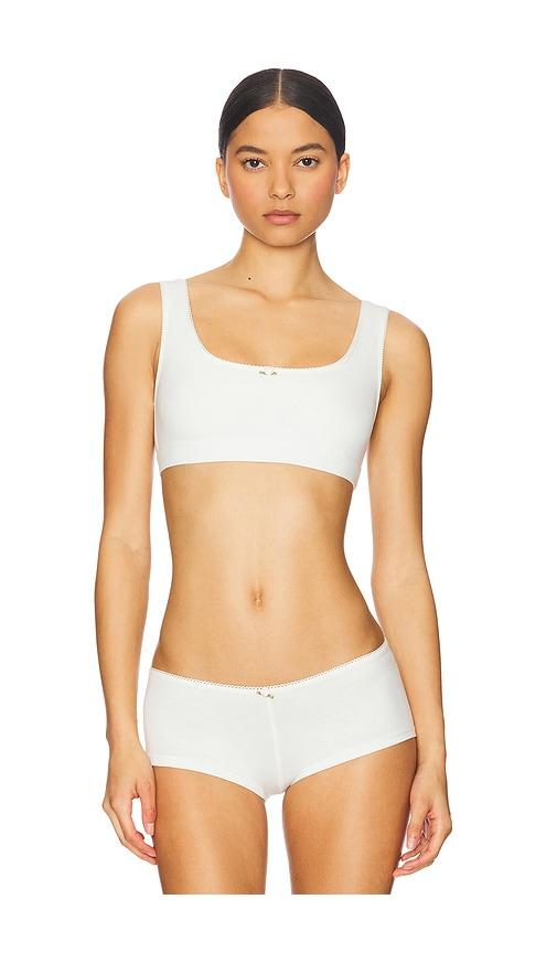 RAT BOI Support Bra in Ivory by RAT BOI