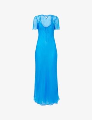 Anessa Drawstring Cupro Midi Dress by RAT&BOA