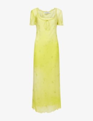 Anessa Sheer Chiffon Midi Dress by RAT&BOA