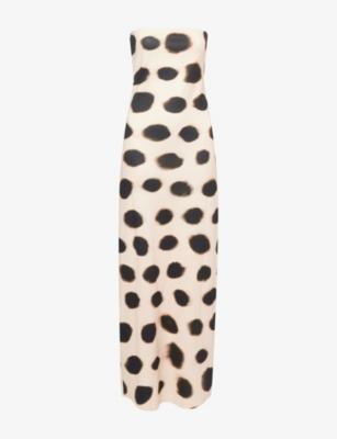 Sare Printed Strapless Woven Dress by RAT&BOA