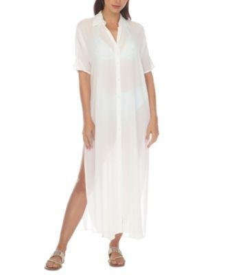Women's Button-Down Maxi Dress Cover-Up by RAVIYA