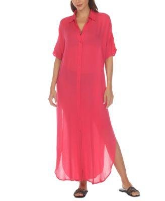 Women's Button-Down Maxi Dress Cover-Up by RAVIYA