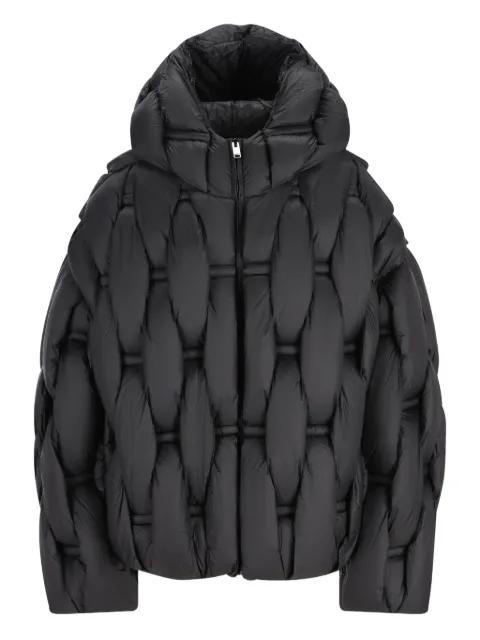 hoodied quilted jacket by RAXXY