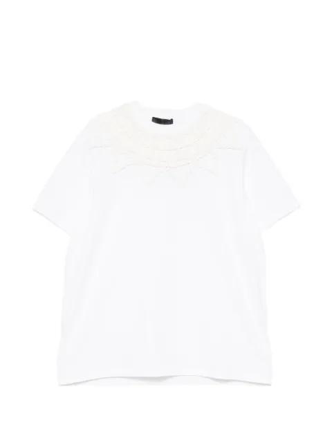 quilted-detail T-shirt by RAXXY