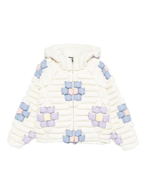 quilted floral-pattern jacket by RAXXY