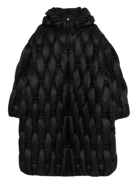quilted hoodied coat by RAXXY