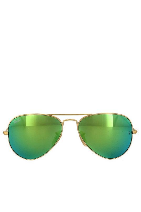Aviator Gold Green Flash Mirror Aviator 3025 Sunglasses by RAY-BAN