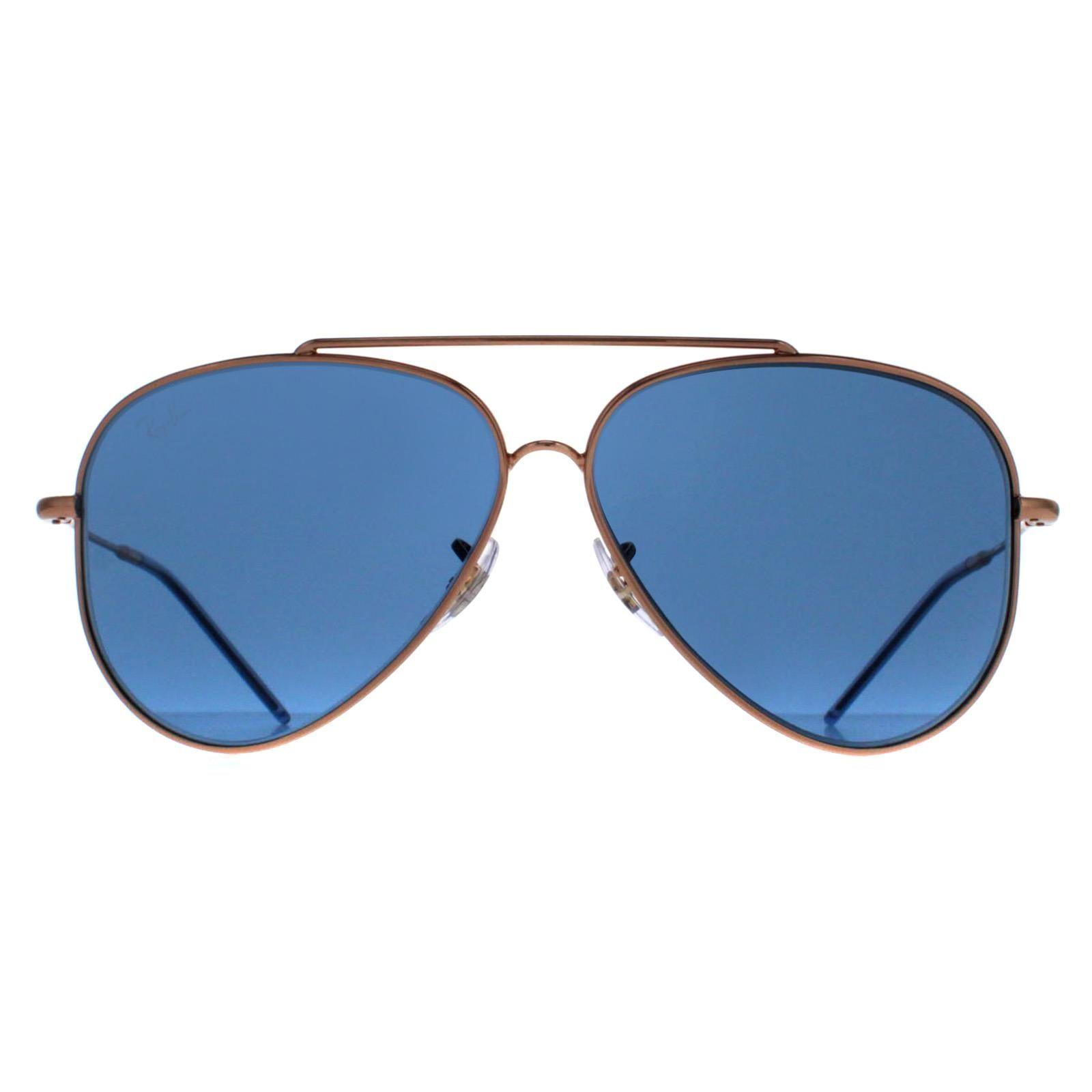Aviator Rose Gold Blue RB0101S Aviator Reverse by RAY-BAN