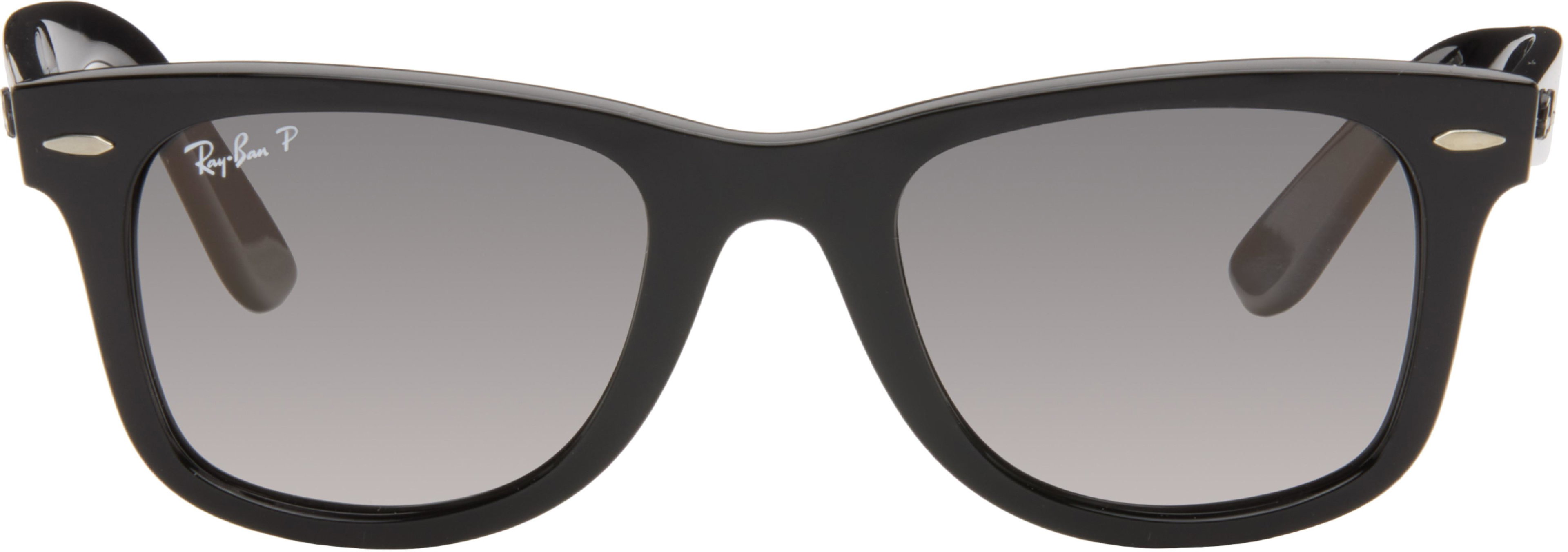 Black Wayfarer Ease Sunglasses by RAY-BAN