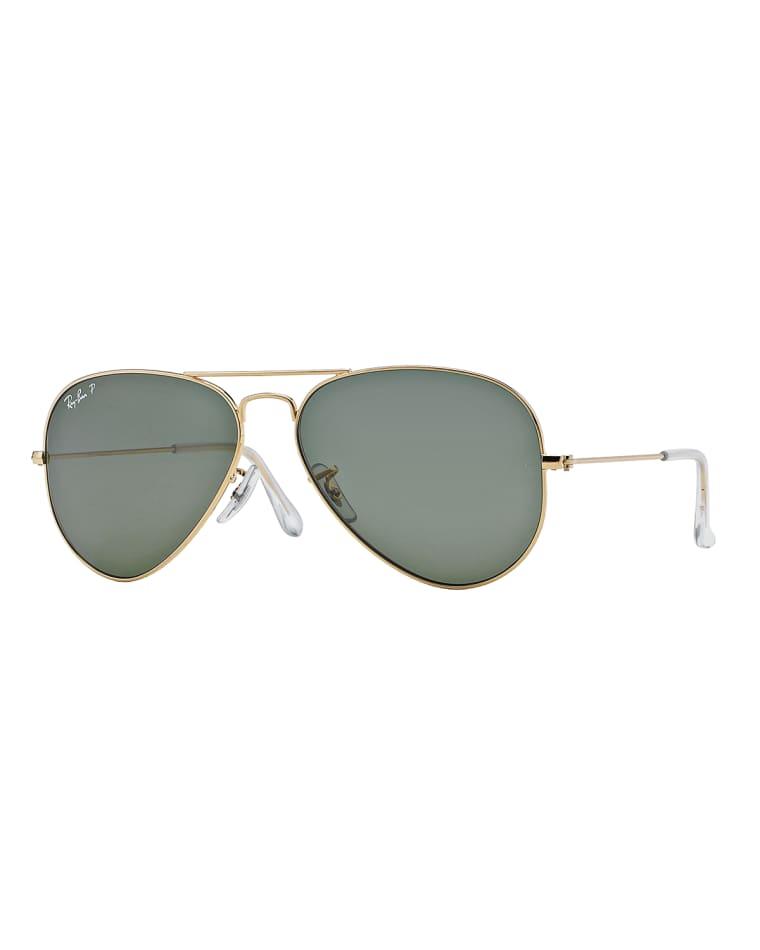 Metal Polarized Aviator Sunglasses by RAY-BAN