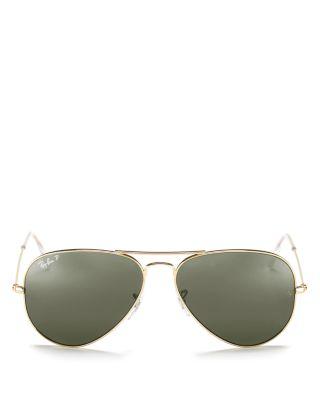 Original Polarized Brow Bar Aviator Sunglasses by RAY-BAN