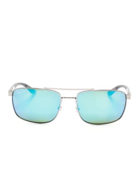 RB3737CH rectangle-frame sunglasses by RAY-BAN