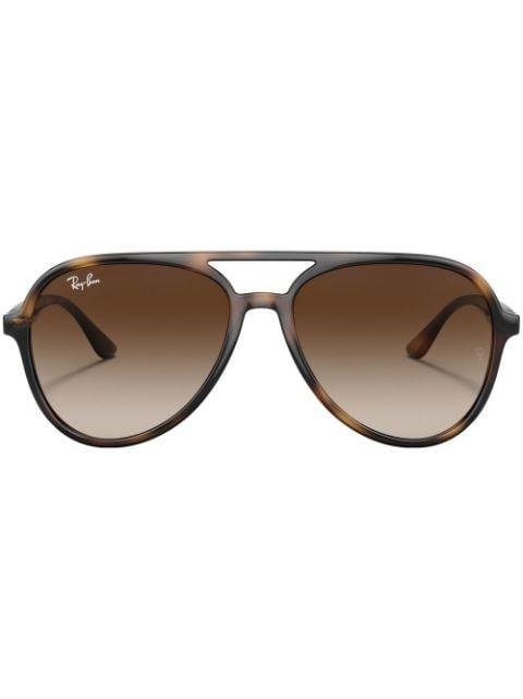 RB4376 tortoise-shell Aviator frames by RAY-BAN