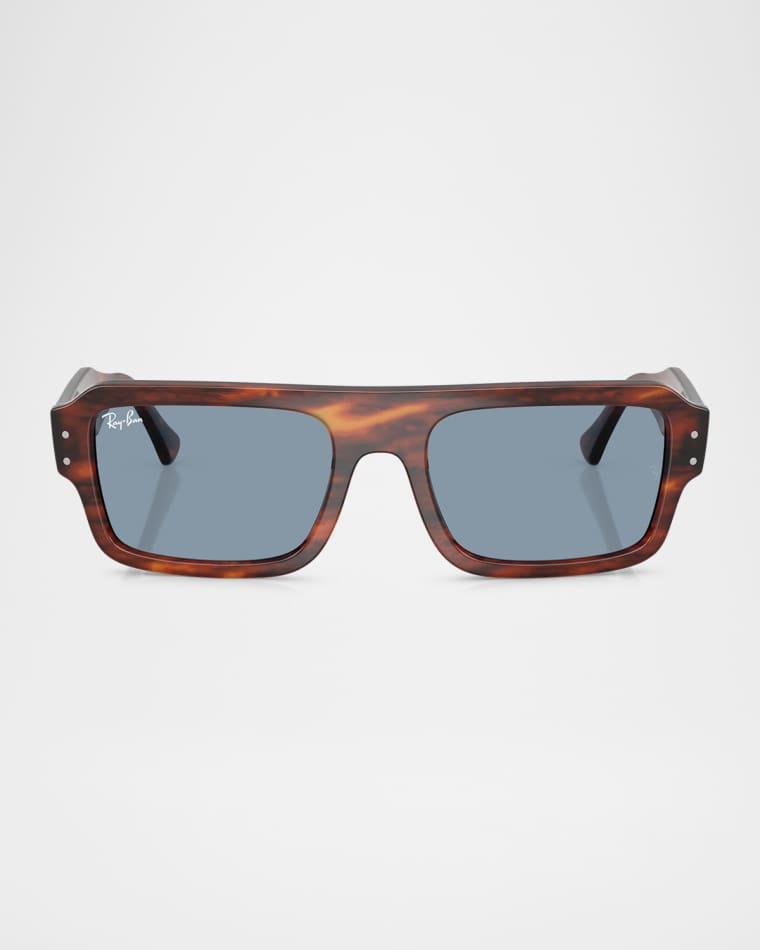RB4454 Havana Rectangular Sunglasses by RAY-BAN