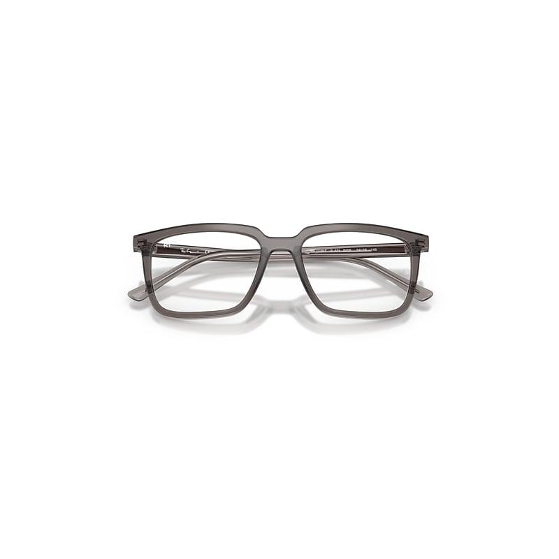 Ray-Ban Alain Optics Eyeglasses Transparent Grey Frame Clear Lenses Polarized by RAY-BAN