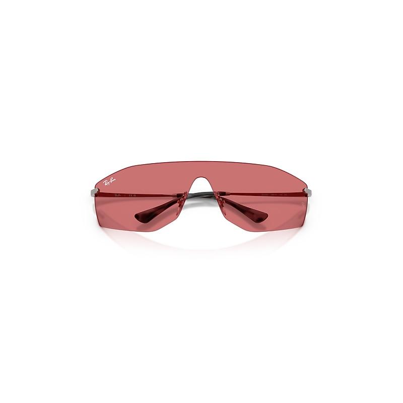 Ray-Ban Alix Bio-based Sunglasses Gunmetal Frame Red Lenses by RAY-BAN