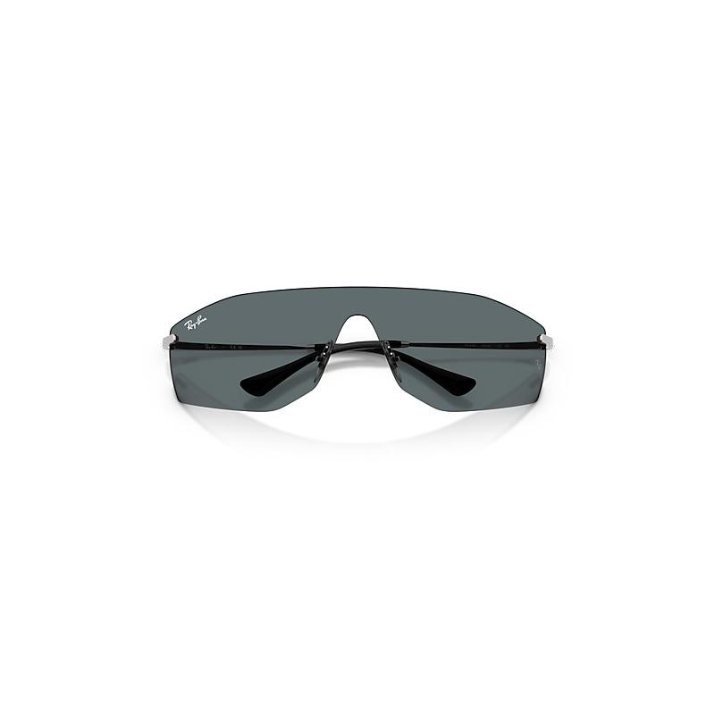 Ray-Ban Alix Bio-based Sunglasses Silver Frame Grey Lenses by RAY-BAN